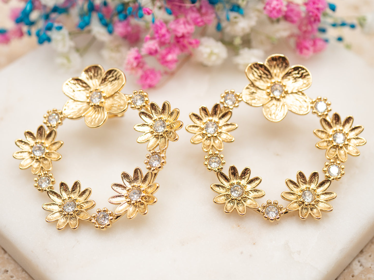 Boucles d'oreilles Floralia