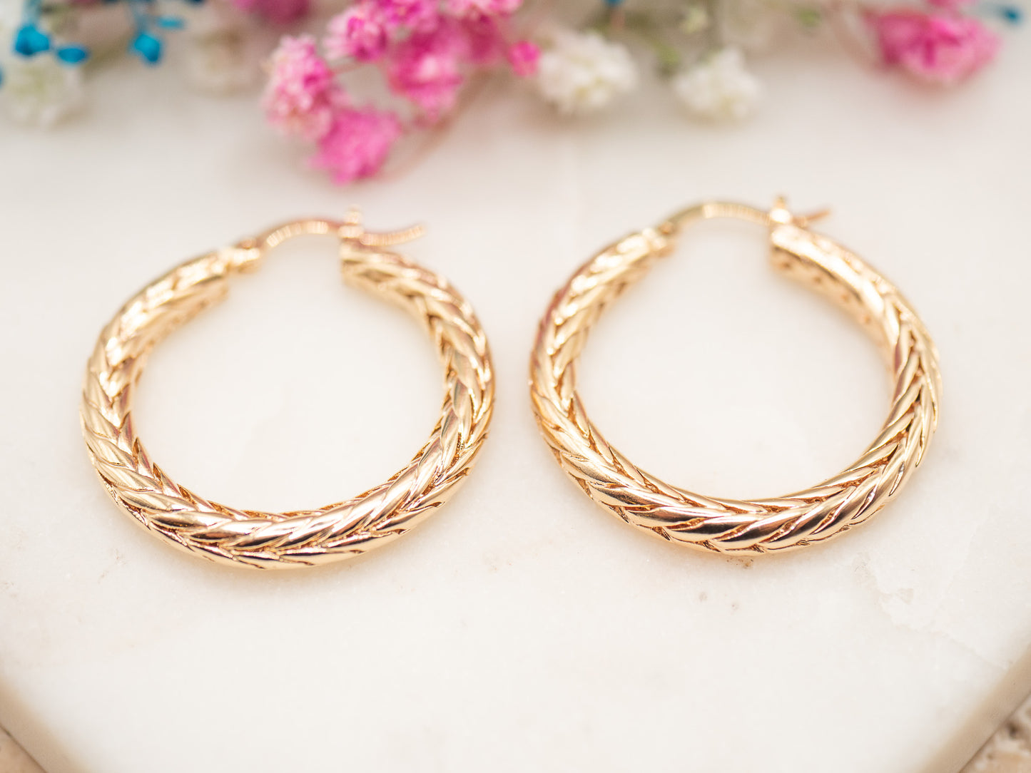 Boucles d'oreilles Trenza