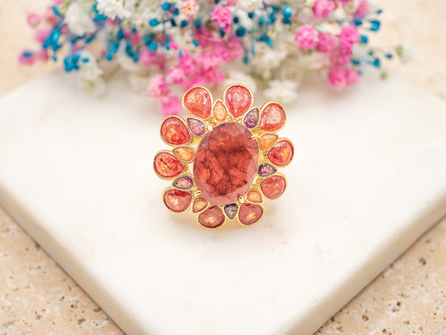 Bague Soleria Carmín