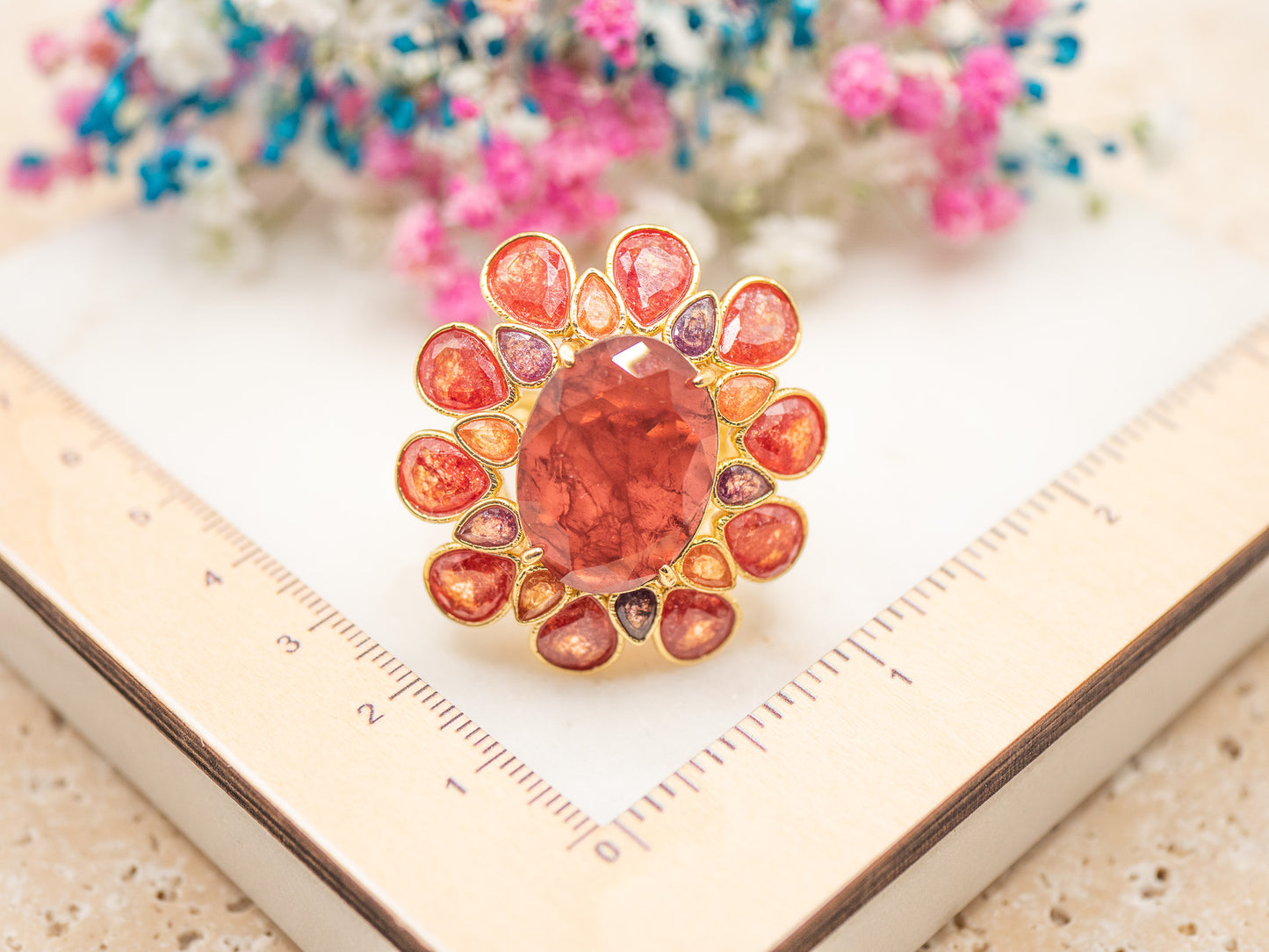 Bague Soleria Carmín