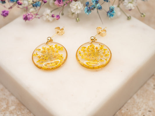 Boucles d'oreilles Golden Botanica