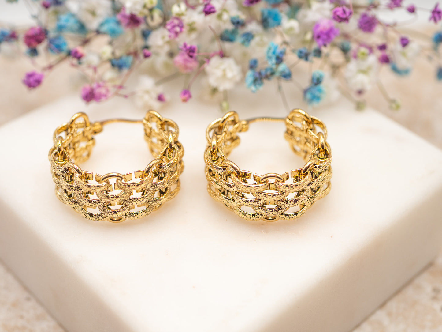 Boucles d'oreilles Lattice