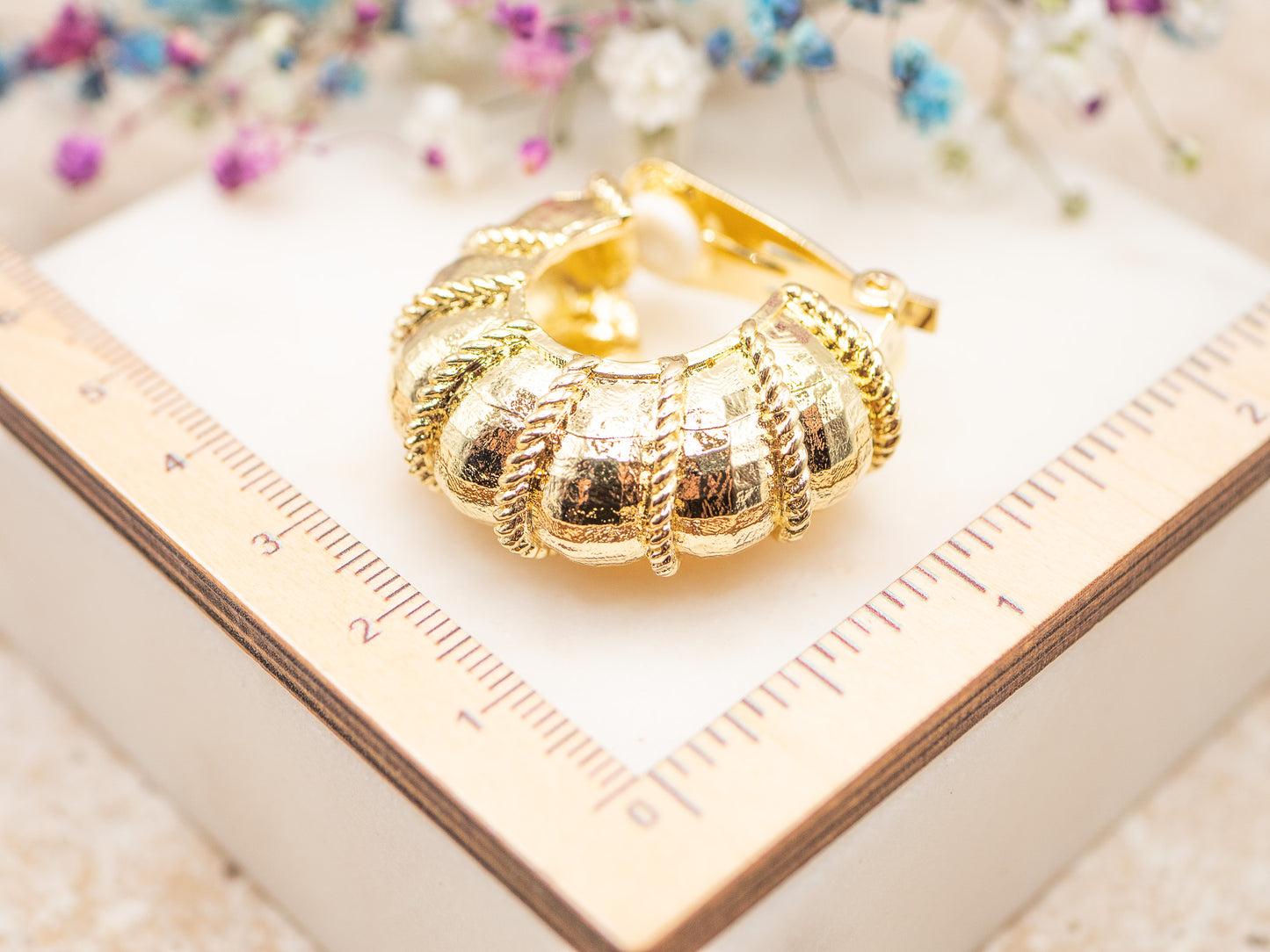 Boucles d'oreilles Velvet Rope (clips)