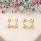 Boucles d'oreilles Crystal Square