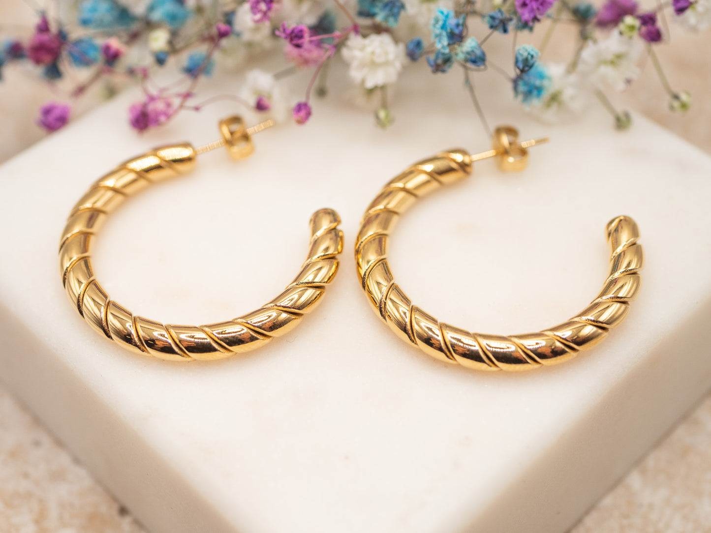 Boucles d'oreilles Twist & Shine