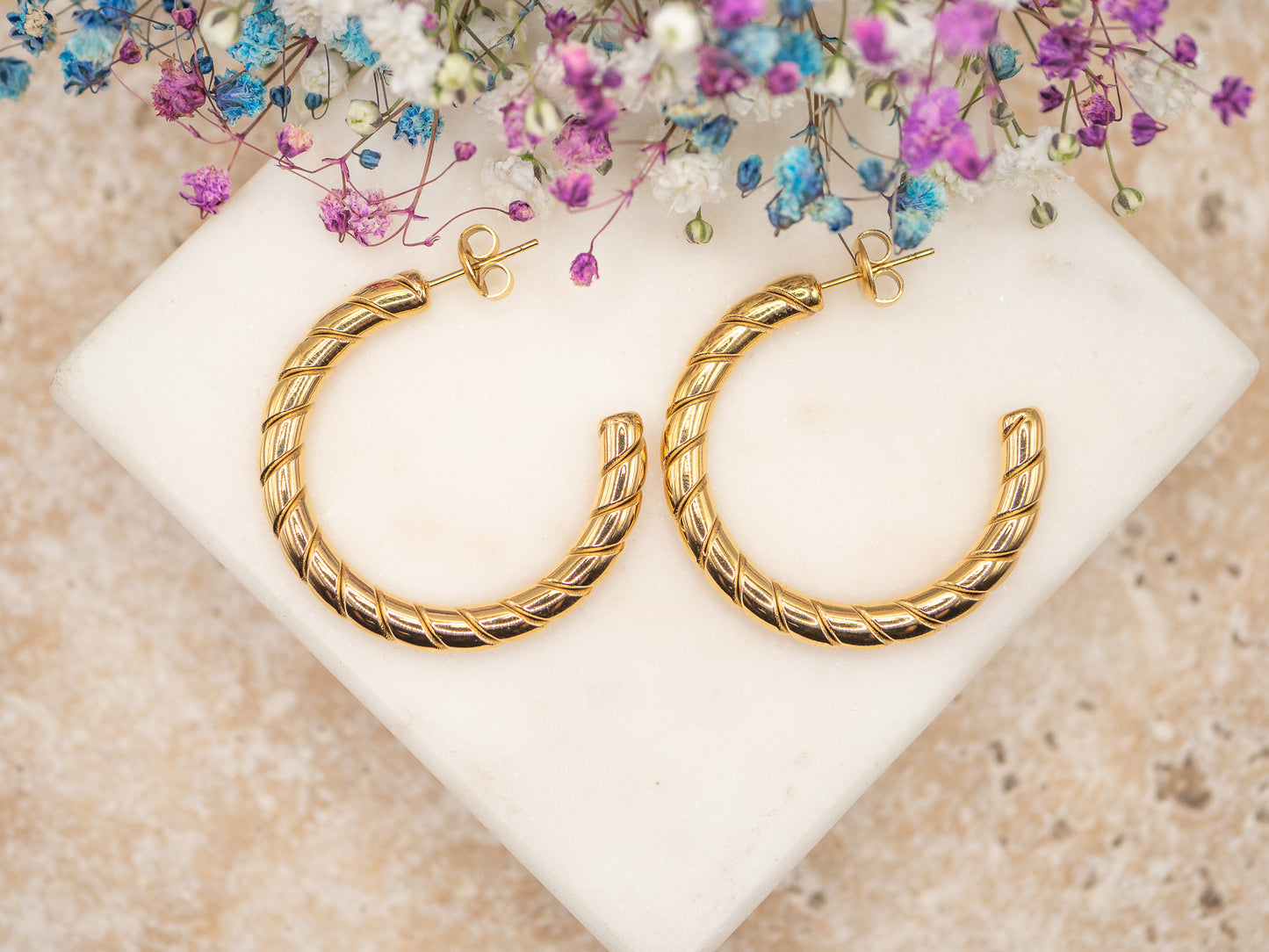 Boucles d'oreilles Twist & Shine