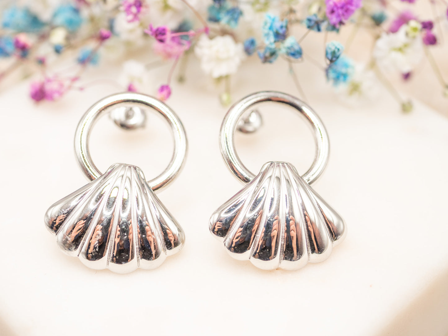 Boucles d'oreilles Seashell Swing