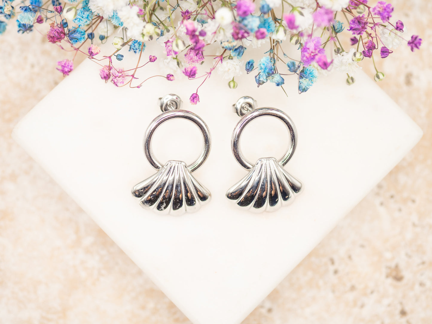 Boucles d'oreilles Seashell Swing