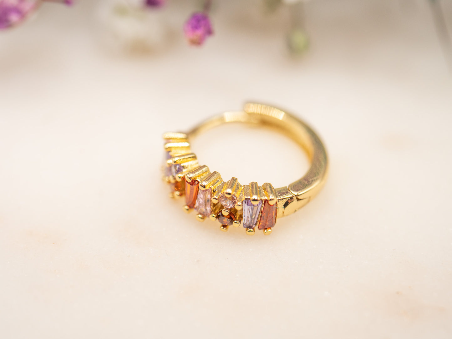 Boucle d'oreille unique Candy Slice