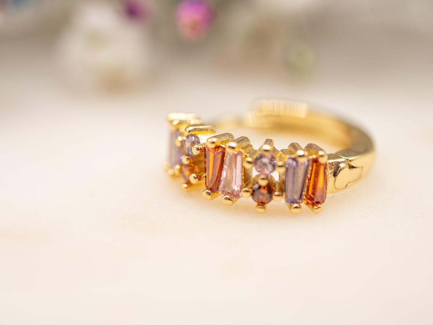 Boucle d'oreille unique Candy Slice