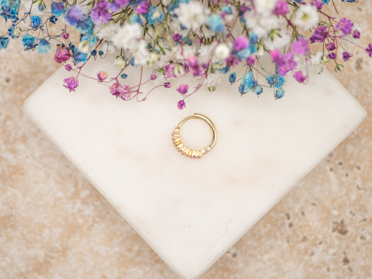 Boucle d'oreille unique Candy Slice