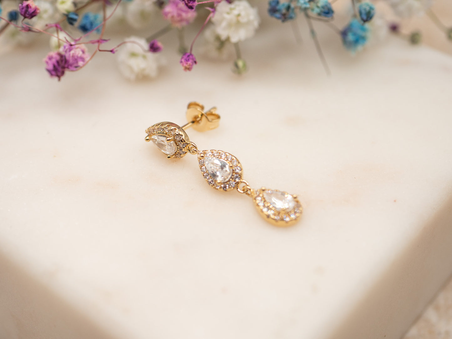 Boucle d'oreille unique Tears