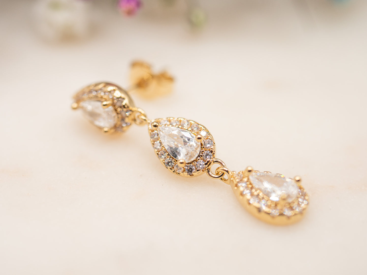 Boucle d'oreille unique Tears