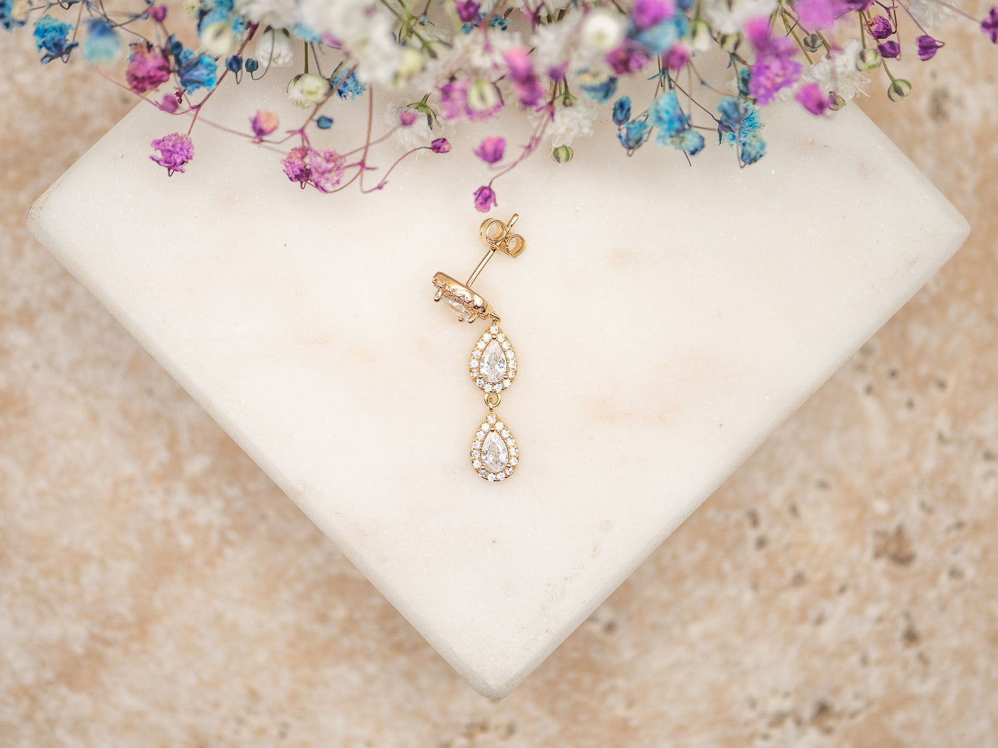 Boucle d'oreille unique Tears