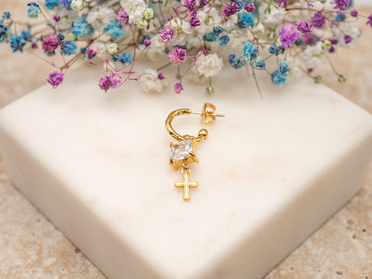 Boucle d'oreille unique Holy Glint