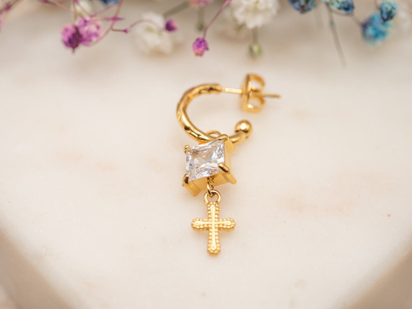 Boucle d'oreille unique Holy Glint