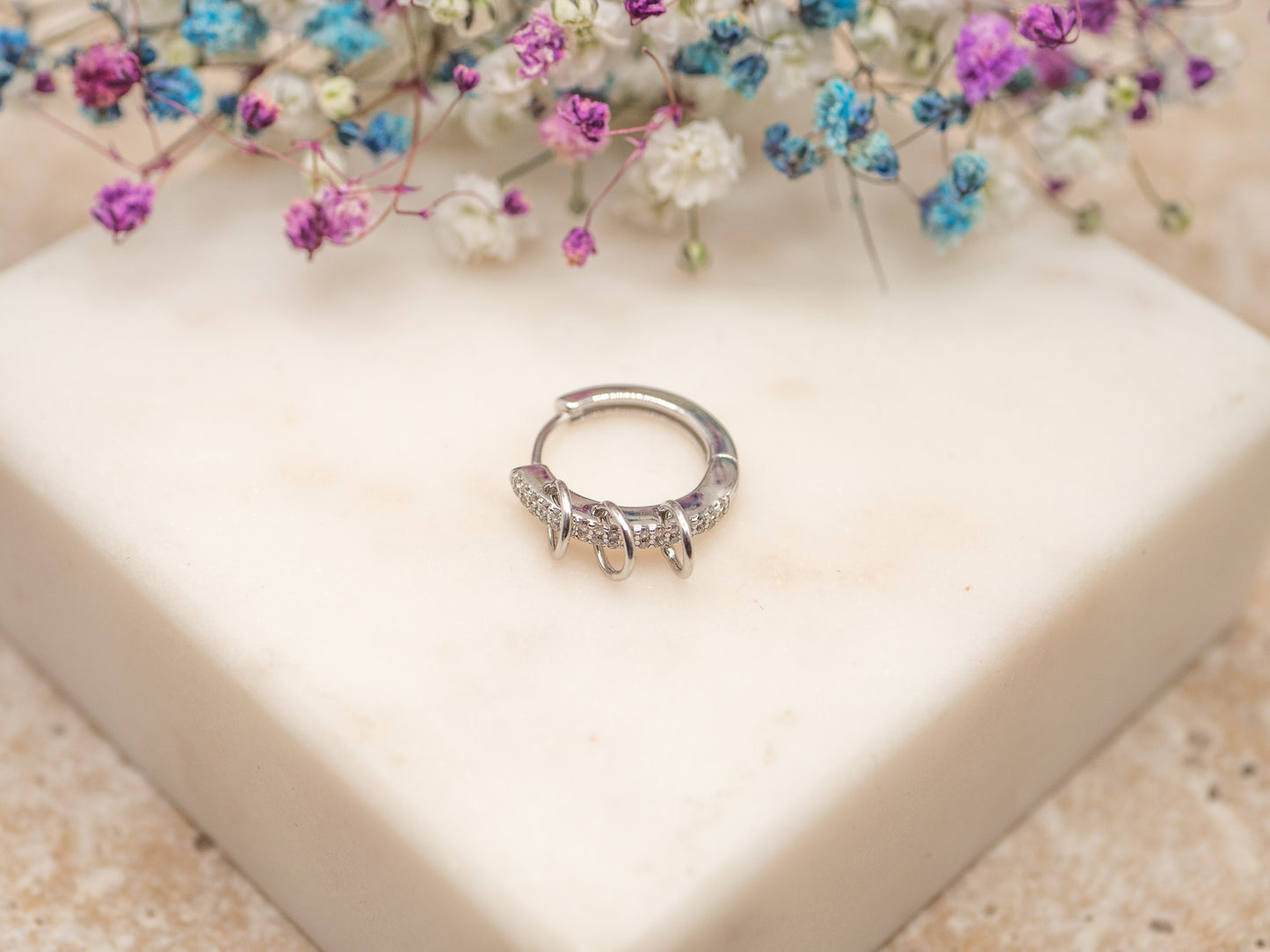 Boucle d'oreille unique Silver Riot