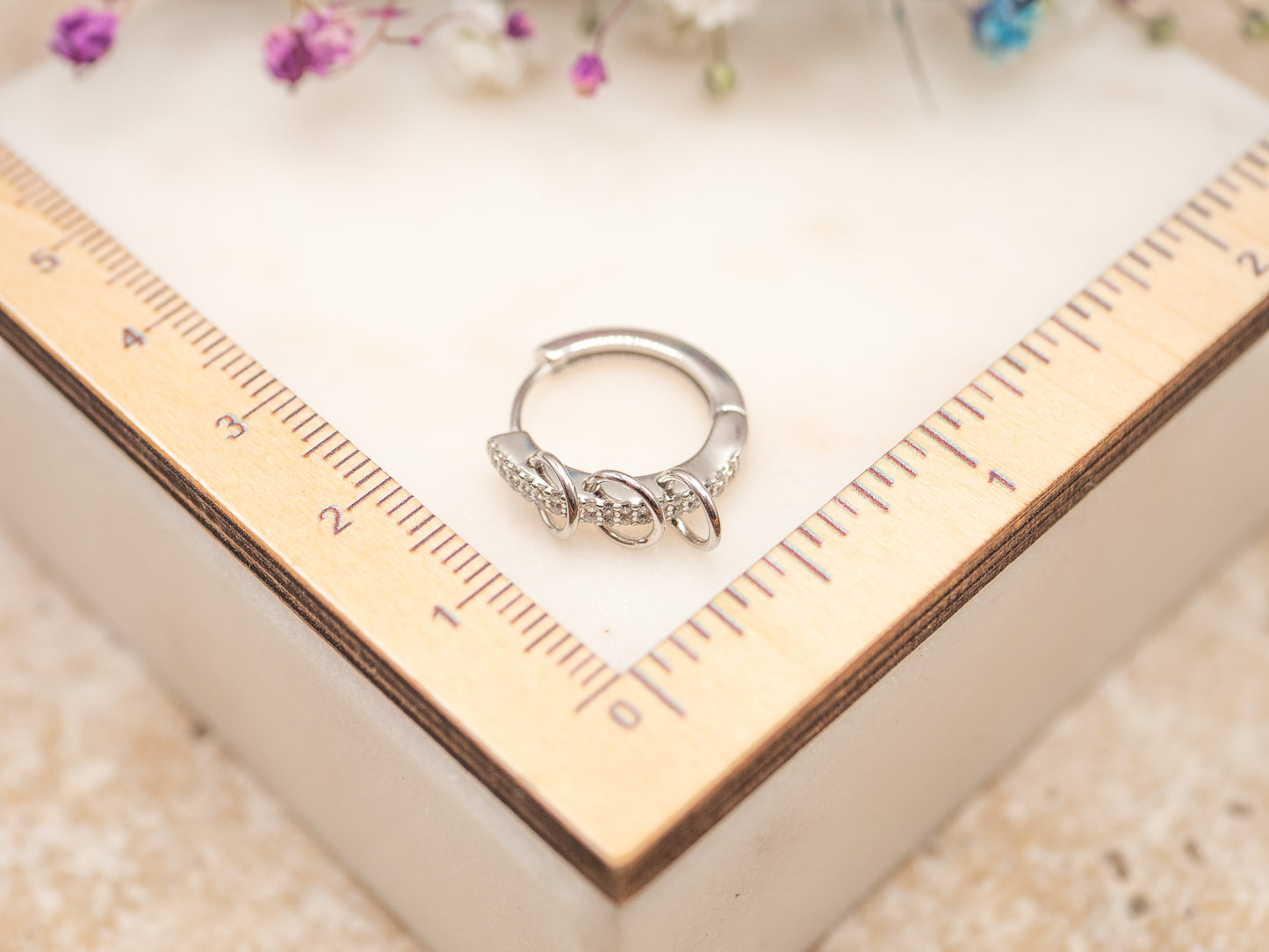 Boucle d'oreille unique Silver Riot