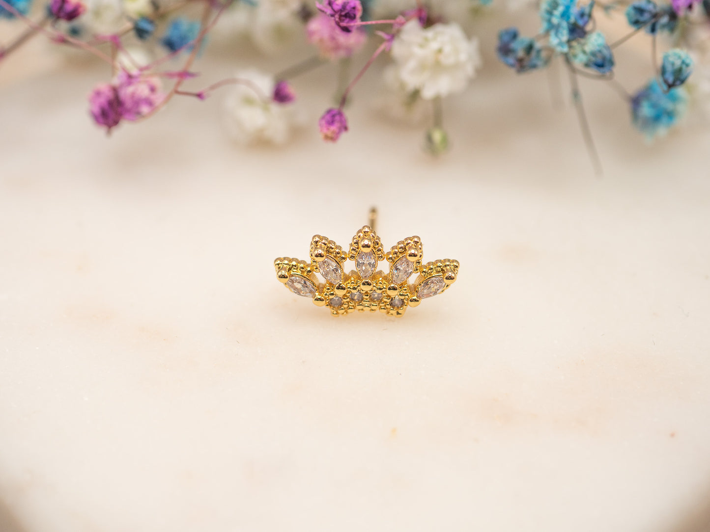 Boucle d'oreille unique Icy Majesty