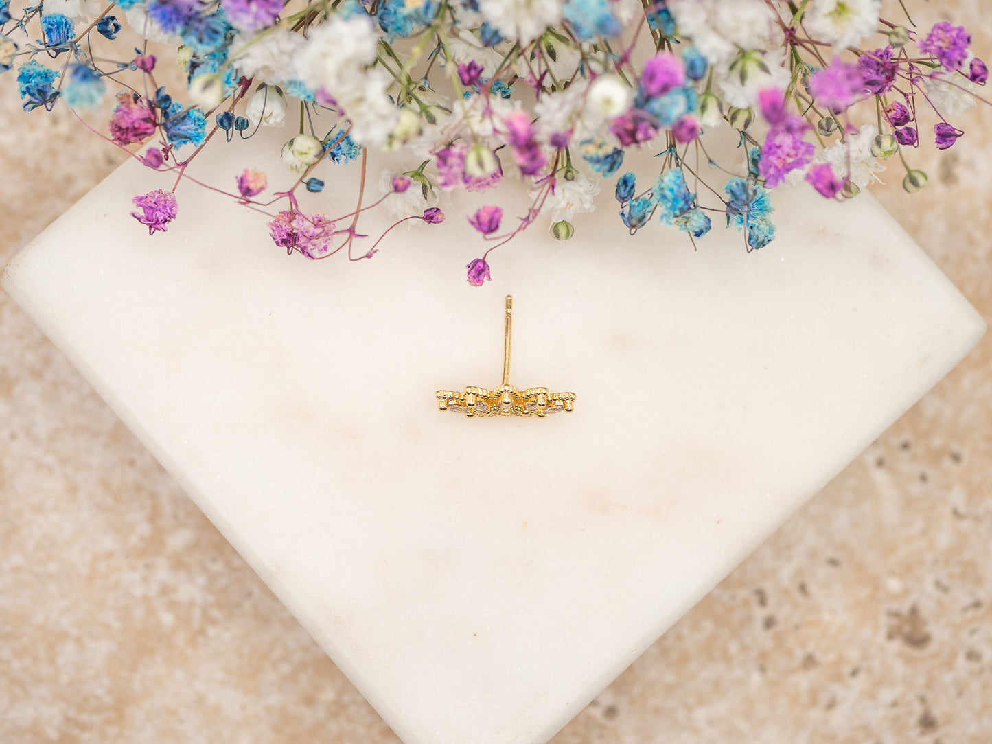 Boucle d'oreille unique Icy Majesty