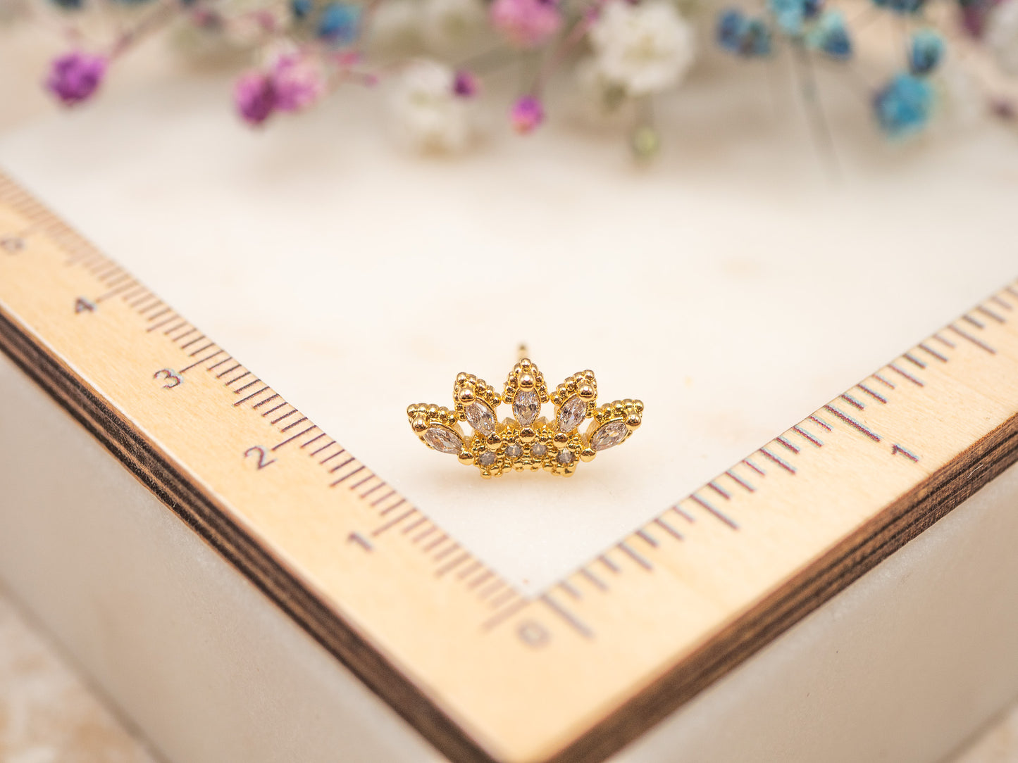 Boucle d'oreille unique Icy Majesty