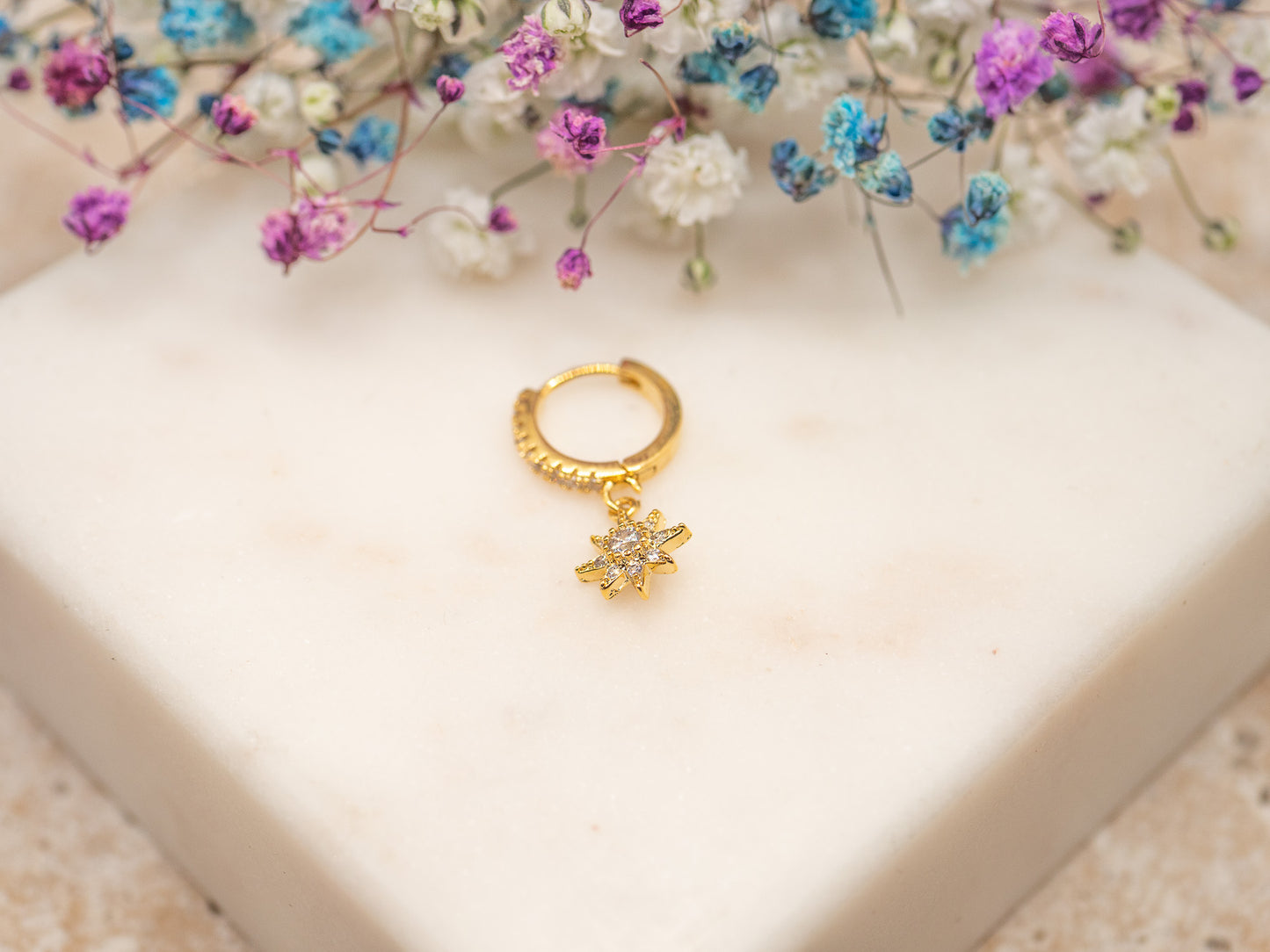 Boucle d'oreille unique Twilight Star