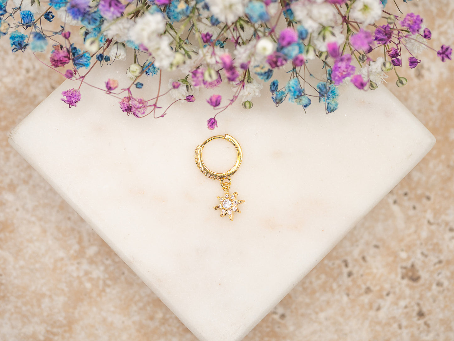 Boucle d'oreille unique Twilight Star