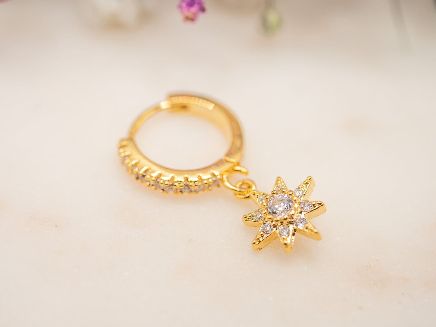 Boucle d'oreille unique Twilight Star