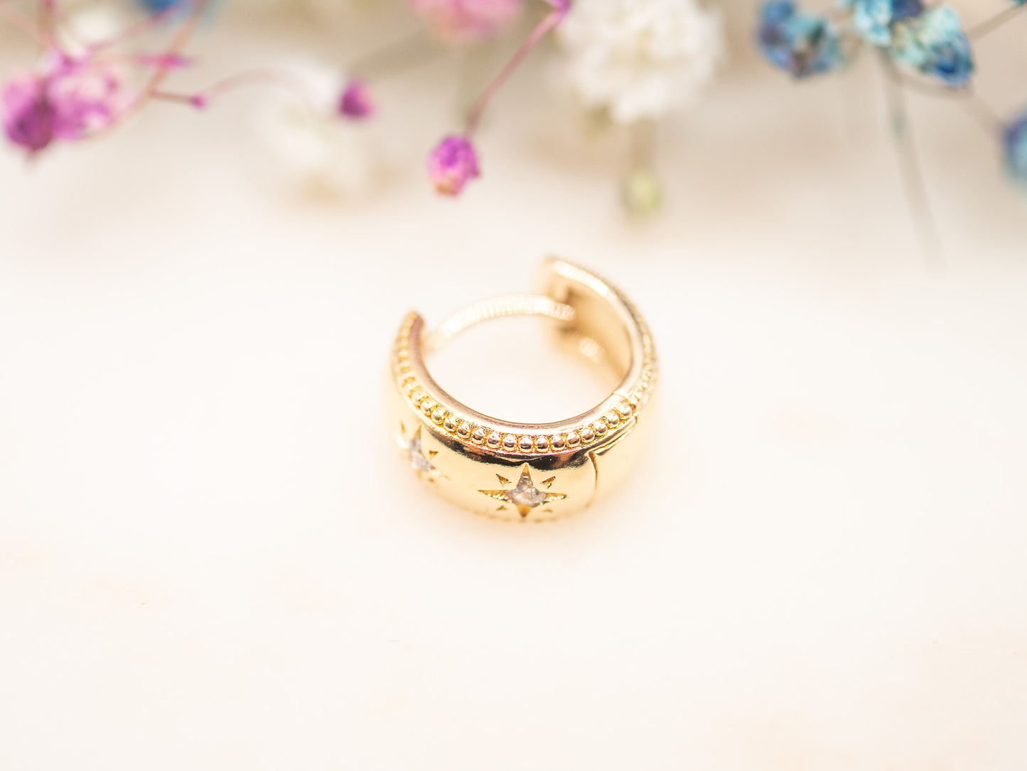 Boucle d'oreille unique Celestial