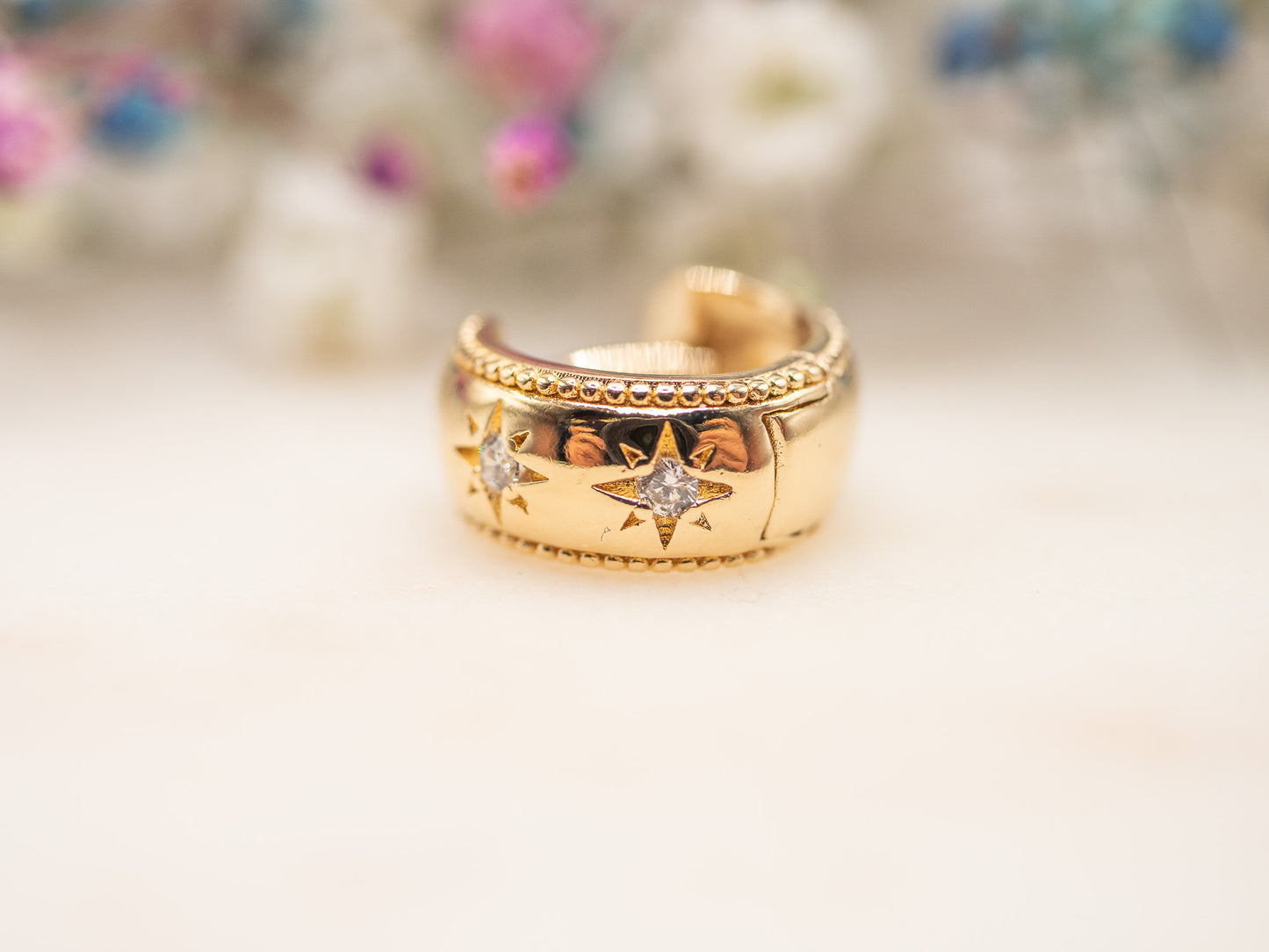 Boucle d'oreille unique Celestial