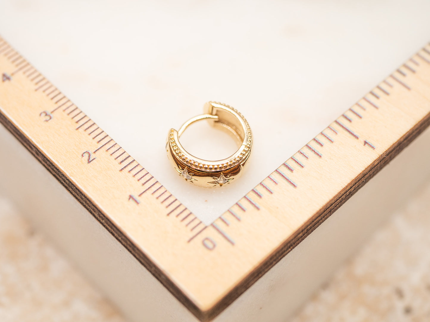 Boucle d'oreille unique Celestial