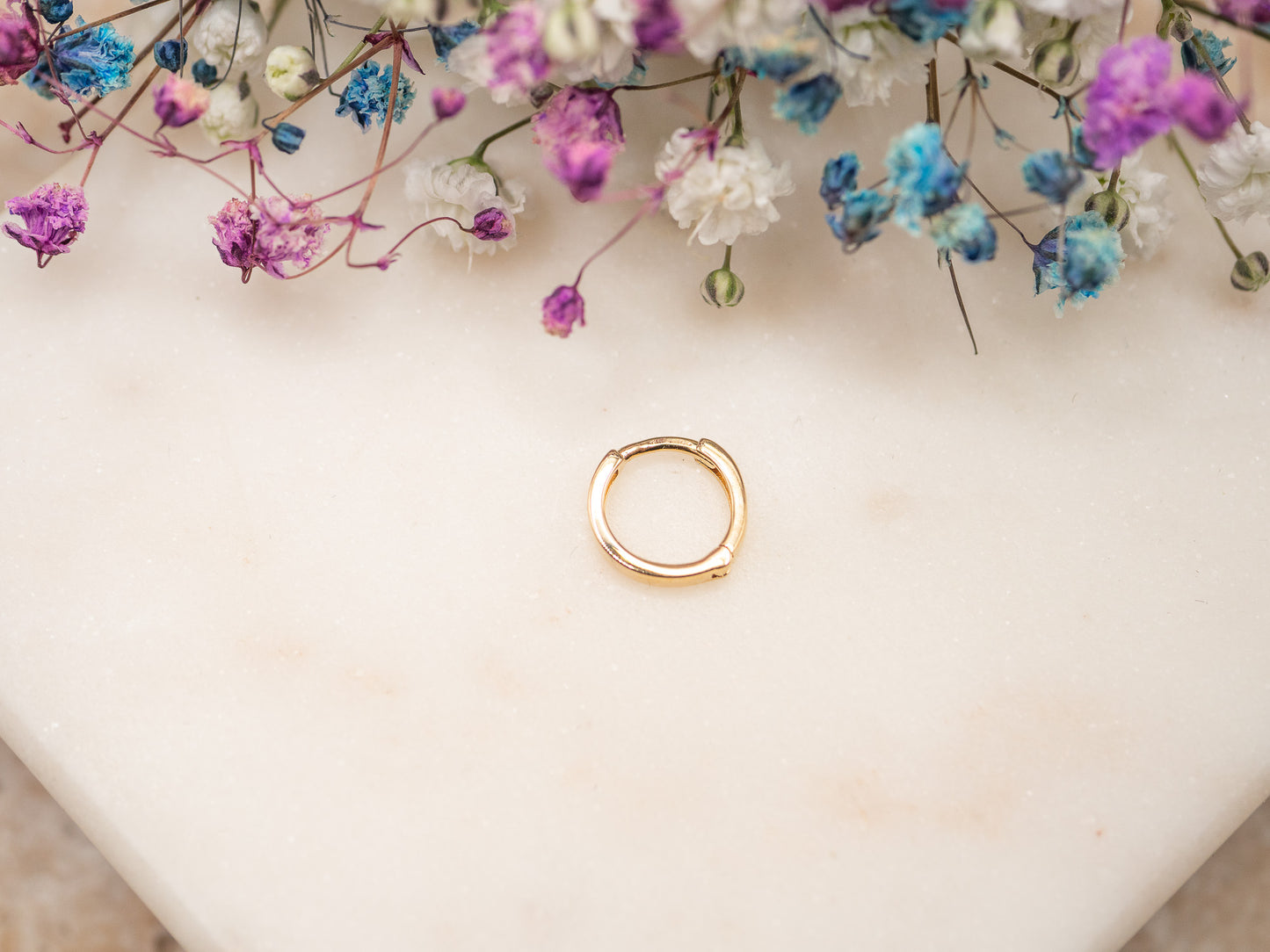 Boucle d'oreille unique Tea Ring