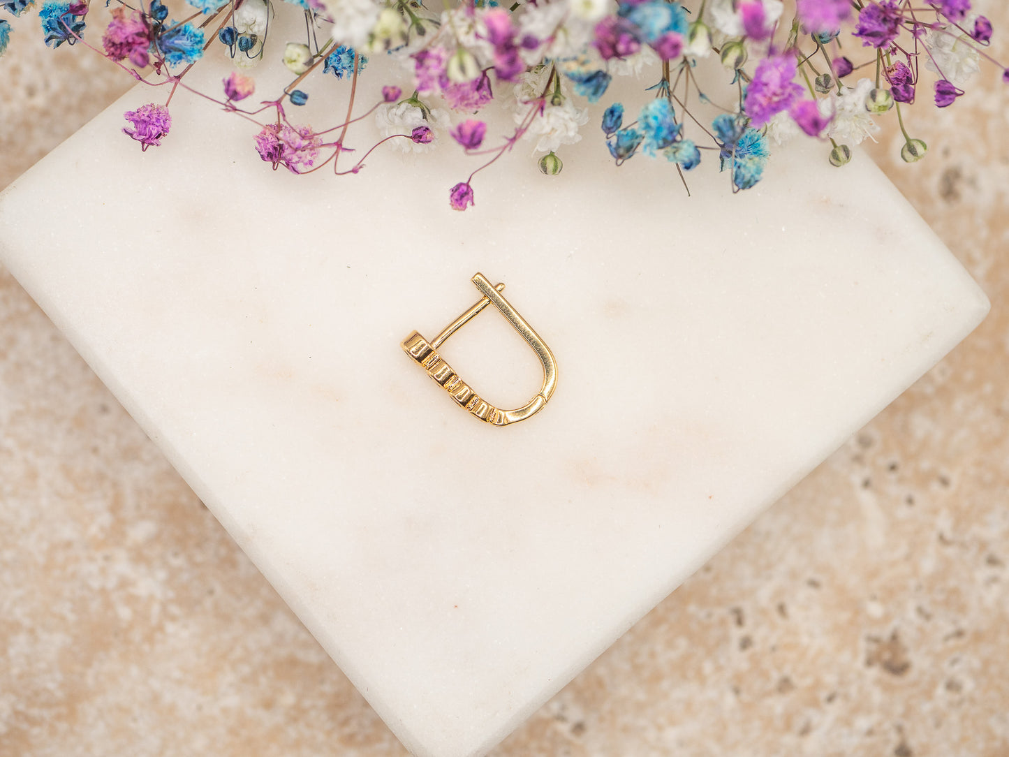 Boucle d'oreille unique Path