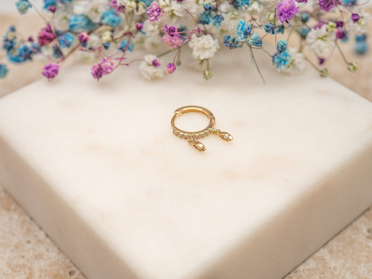 Boucle d'oreille unique Gleam