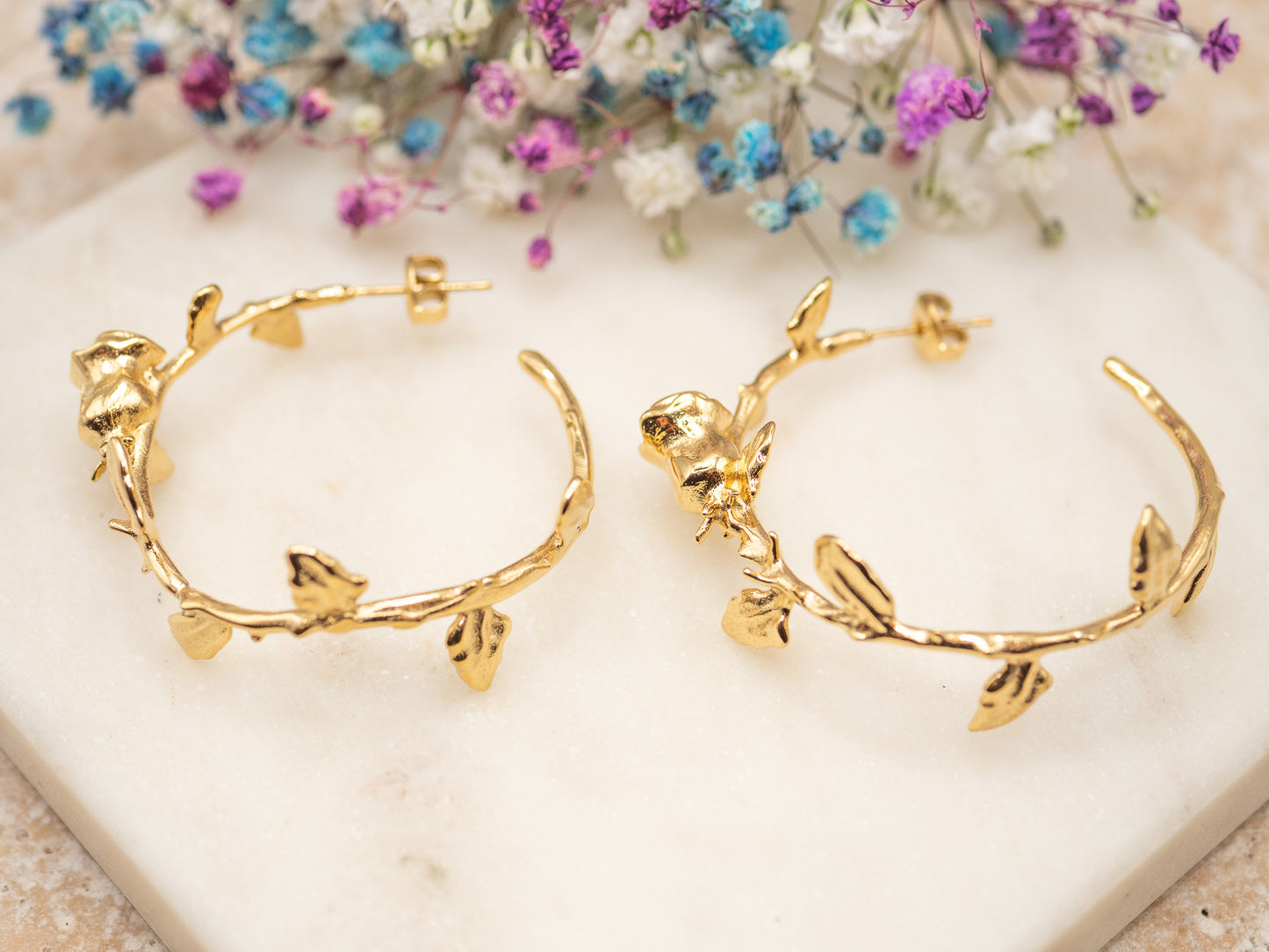 Boucles d'oreilles Rose Vine