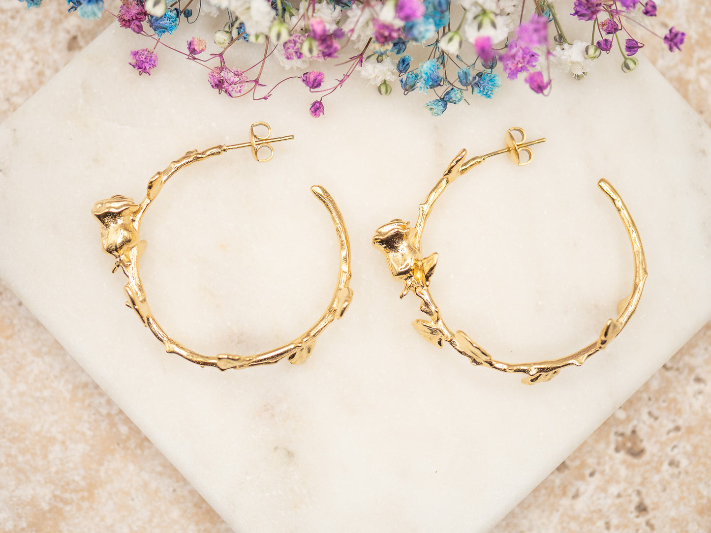 Boucles d'oreilles Rose Vine