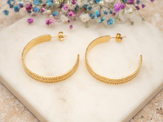 Boucles d'oreilles Fern