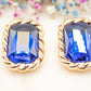 Boucles d'oreilles Royal Velvet (bleu - clips)