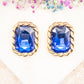 Boucles d'oreilles Royal Velvet (bleu - clips)