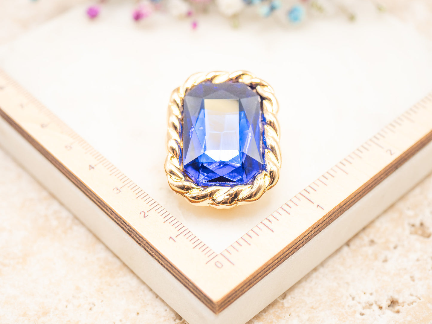 Boucles d'oreilles Royal Velvet (bleu - clips)