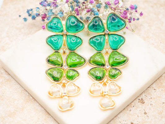 Boucles d'oreilles Cascade (clips)