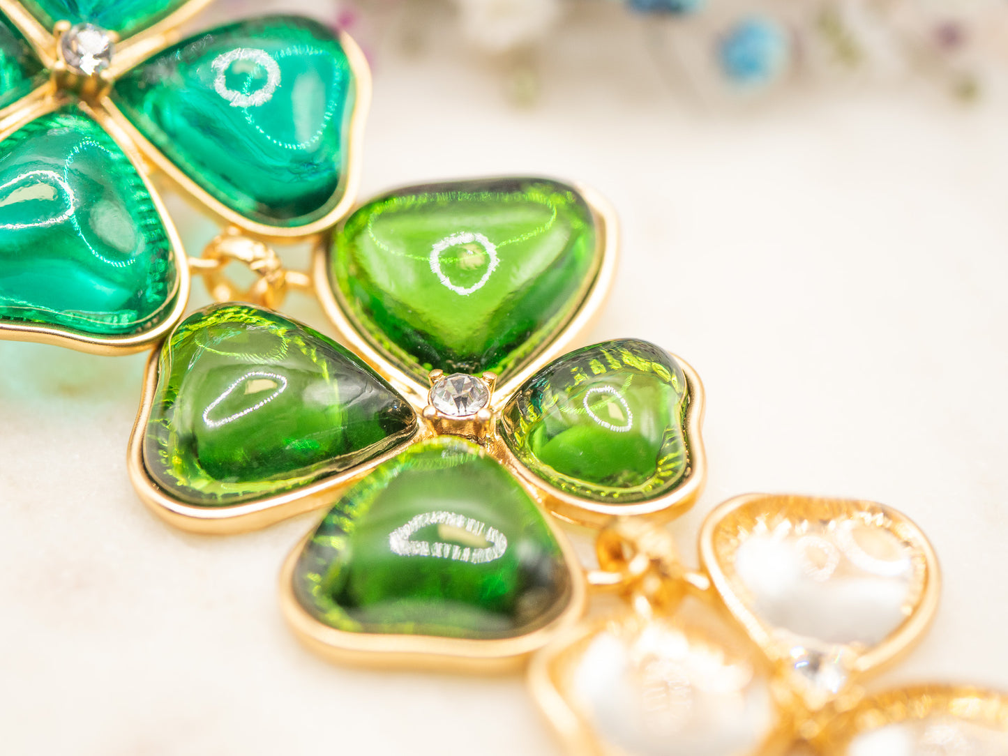 Boucles d'oreilles Cascade (clips)