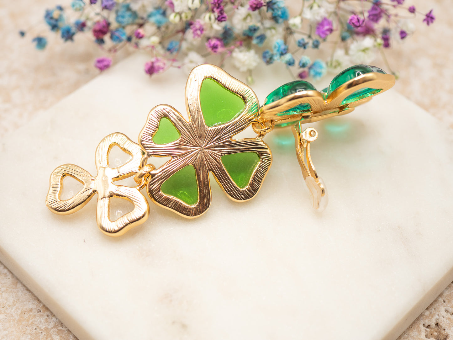 Boucles d'oreilles Cascade (clips)