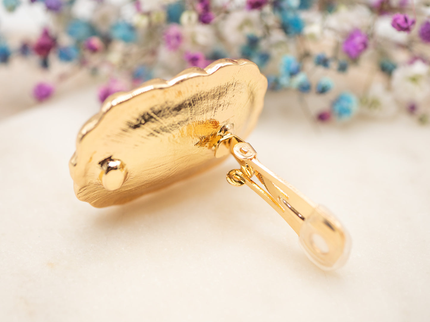 Boucles d'oreilles Royal Velvet (bleu - clips)