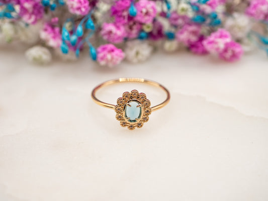 Bague Halo Azura