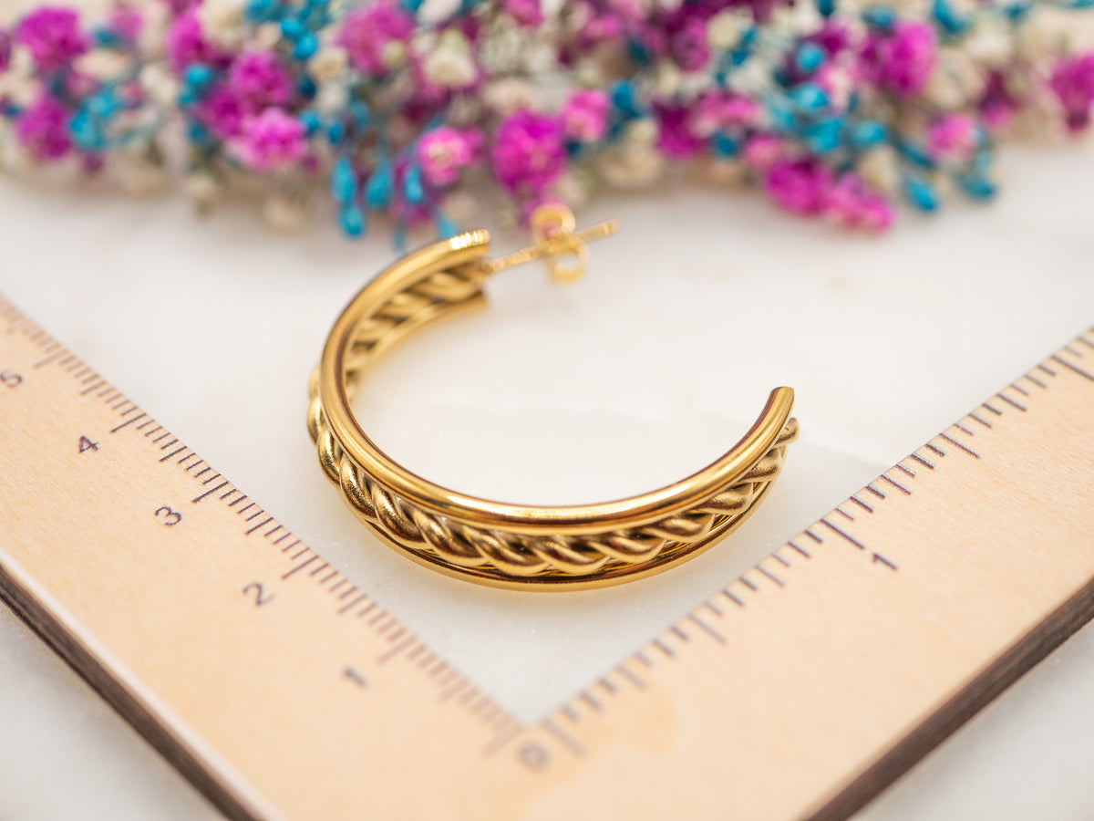 Boucles d'oreilles Torsade Auralia