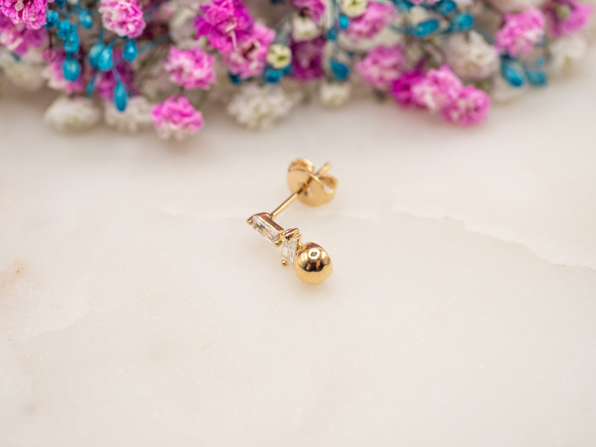 Boucle d'oreille unique Éclat Sorevia