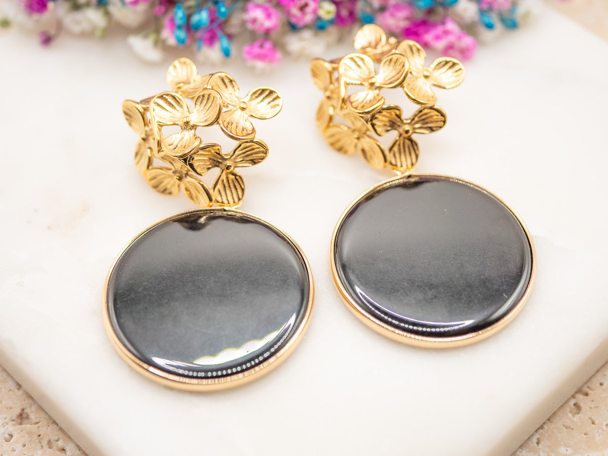 Boucles d'oreilles Halo Névina
