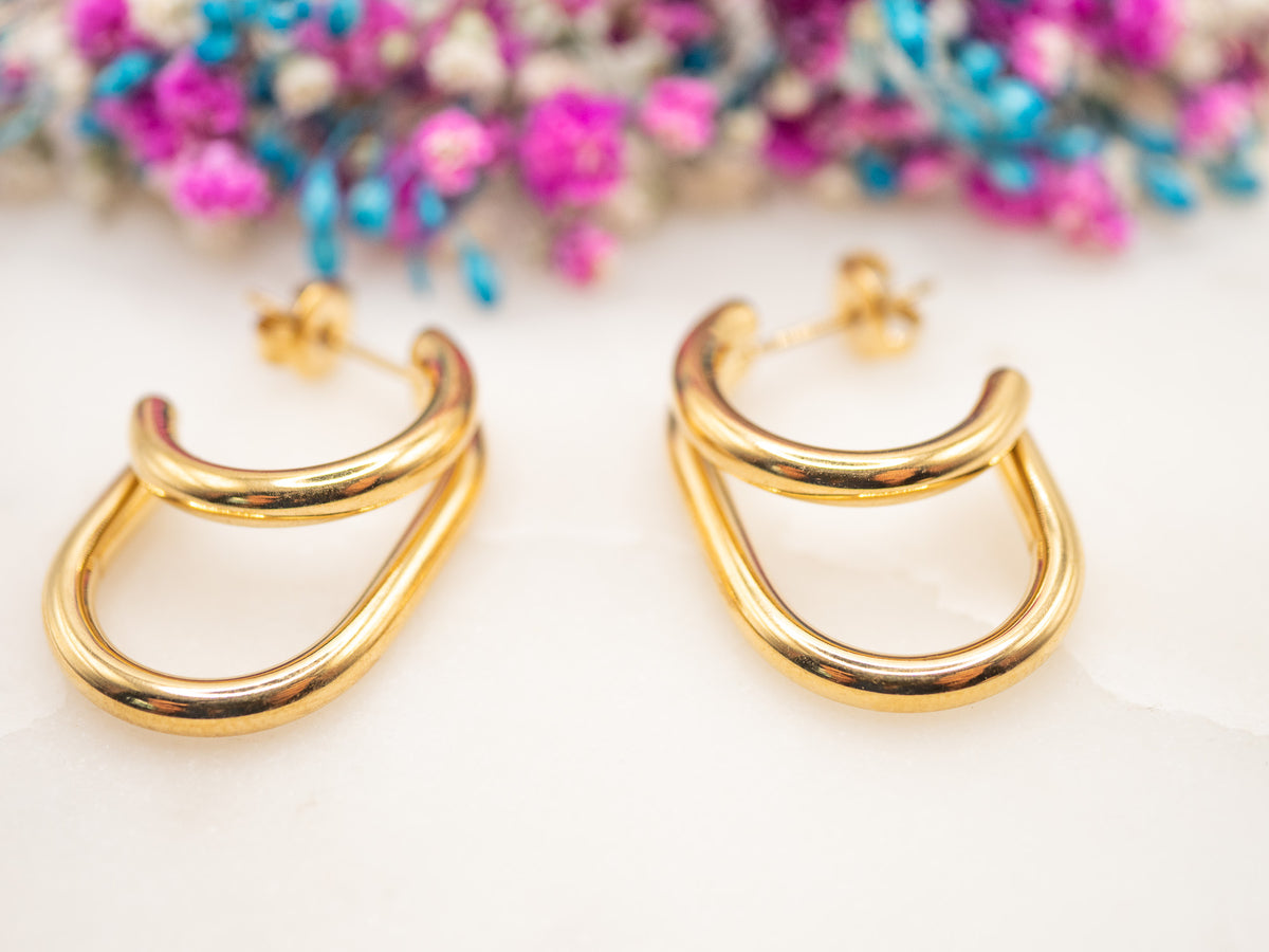 Boucles d'oreilles Courbe Luniva