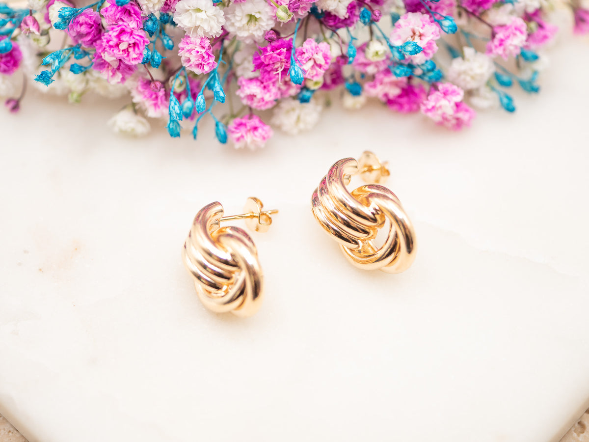 Boucles d'oreilles Nœud Liora